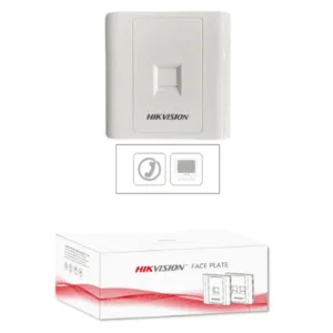 HIKVISION DS1FPA1 Placa Pared (Face Plate / 1 Puerto / Color Blanco / Caja con 20 Piezas