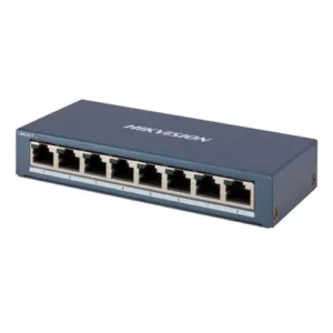HIKVISION DS3E0508O Switch Gigabit No Administrable de Escritorio de 8 Puertos 10 / 100 / 1000 Mbps / Diseño Compacto y Estetico
