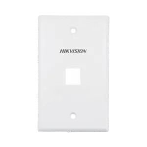 HIKVISION DS-1FPA1-A Placa Pared (Face Plate / 1 Puerto / Color Blanco / Caja con 20 Piezas