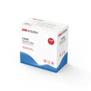 HIKVISION DS1LN5EE/EPLUG Bobina de Cable UTP 305 mts / Cat 5E / Cable Clasificación CMX / Color Gris / PLUG EN UN EXTREMO / Uso Interior