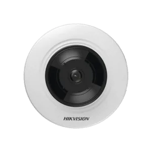 HIKVISION DS-2CD2955G0-ISU Mini Fisheye IP 5 Megapixel / Panorámica 180° / Microfono Integrado / 8 mts IR / Uso en Interior / PoE / Múltiples Vistas por iVMS-4200 / Alarmas I/O / Micro SD