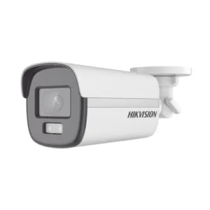 HIKVISION DS-2CE12DF0T-F Bala TURBOHD 2 Megapixel (1080p) / Imagen a color 24/7 / Lente 2.8 mm / METAL / Luz Blanca 40 mts / Exterior IP67 / TVI-AHD-CVI-CVBS / dWDR