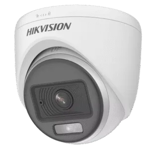 HIKVISION DS-2CE70KF0T-PFS Turret TurboHD / Colorvu 3k / Lente De 2.8 mm / Luz Blanca Hasta 20 mtr / Audio Por Coaxitron / Microfono Incorporado / 4 Tecnologías (TVI / AHD / CVI / CVBS)