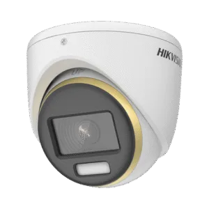 HIKVISION DS-2CE70DF3T-MF Turret TURBOHD 2 Megapixel (1080p) / Imagen a color 24/7 / Lente 2.8 mm / Luz Blanca 20 mts / Exterior IP67 / WDR 130 dB