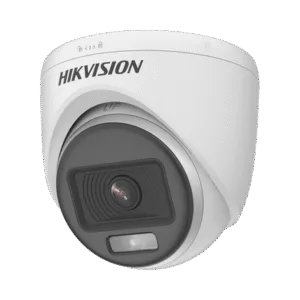 HIKVISION DS-2CE72DF0T-F Turret TURBOHD 2 Megapixel / Imagen a color 24/7 / Lente 2.8 mm / Luz Blanca 40 mts / Exterior IP67 / TVI-AHD-CVI-CVBS / dWDR