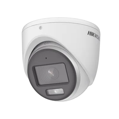 HIKVISION DS-2CE72KF0T-FS Turret TURBOHD 3K (5MP) / Micrófono Integrado / Lente 2.8 mm / Imagen a color 24/7 / 40 mts Luz Blanca / Exterior IP67 / dWDR / 4 Tecnologías