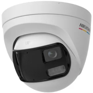 HIKVISION DS-2CE72KF3TP-DLS [ColorVu] Turret TURBOHD 3K (5 Megapixel) / Micrófono Integrado / Lente 2.8 mm / Imagen a Color 24/7 / 20 mts Luz Blanca / Exterior IP67 / dWDR / 4 Tecnologías