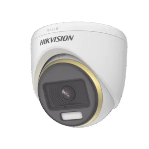 HIKVISION DS-2CE72UF3T-E Turret TURBOHD 4K / Imagen a color 24/7 / Lente 2.8 mm / Luz Blanca 40 mts / Exterior IP67 / WDR 130 dB