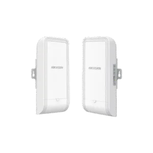 HIKVISION DS-3WF1000-EI-2N Kit de Punto de Acceso (AC) PTP y PTMP en 2.4 GHz / Hasta 300 Mbps / Antena de H: 60° / MIMO 2X2 / 7 dBi de Ganancia / Uso en Exterior (IP55)
