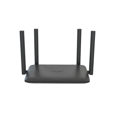 HIKVISION DS3WR15X/US Router Inalámbrico WISP Gigabit / Doble Banda AC (2.4 GHz y 5 GHz) / Hasta 1501 Mbps / 4 Puertos 10/100/1000 Mbps / 4 Antenas Externas Omnidireccional de 5 dBi / Interior