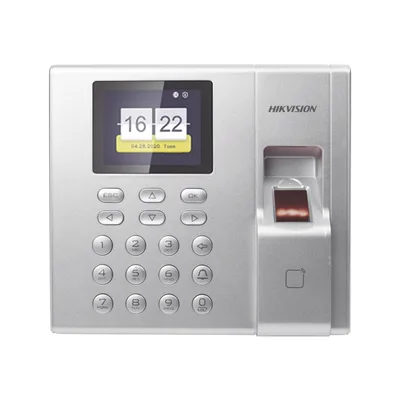 HIKVISION DS-K1T8003MF Terminal de Control de Acceso y Asistencia compatible con APP Hik-Connect (P2P) / Stand Alone / Lectura de Huella y de Tarjetas Mifare