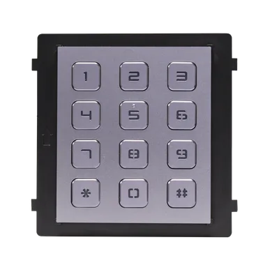 HIKVISION DS-KD-KP Módulo de Teclado para Frente de Calle Modular / Desbloqueo de Puerta Mediante Código / Llamada a monitor.