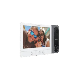 HIKVISION DS-KIS212 Kit de Videoportero TurboHD con Pantalla LCD a Color de 7" / Frente de Calle para Exterior de Policarbonato / 720p (1 Megapíxel )130° de Visión (Gran Angular)