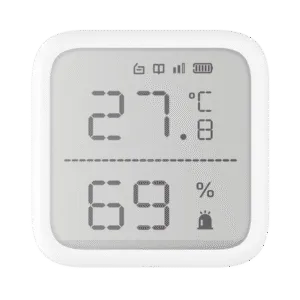 HIKVISION DS-PDTPH-E-WB (AX PRO) Detector de Temperatura y Detector de Humedad Inalámbrico / 2.7" de Tamaño / Uso en Interior / Rango de Detección desde -35°C hasta 99°C