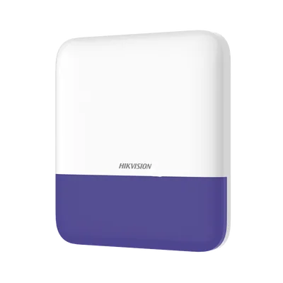 HIKVISION DS-PS1-E-WB/B (AX PRO) Sirena Inalámbrica con Estrobo Azul para Exterior IP65 / 110 dB