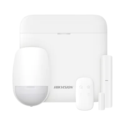 HIKVISION DSPWA48KITWB(OSTD) (AX PRO) Kit de Panel de Alarma Inalámbrico de Hikvision / Soporta 48 Zonas / Wi-Fi y Ethernet / Incluye Batería de respaldo / Compatible con los Accesorios AX PRO