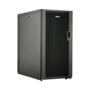 PANDUIT E6412B2 Gabinete Profesional de Telecomunicaciones, de Piso, 24 UR, 600 mm de Ancho y 1070 mm de Profundidad, Color Negro