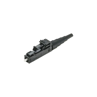 PANDUIT FLCSMBLY Conector de Fibra Óptica Multimodo OM2, OM3 y OM4, LC Simplex, Pulido en Campo, Color Negro