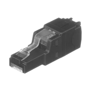 PANDUIT FP6X88MTG Plug RJ45 UTP, Instalación Recta, Terminación en Campo Certificable, Compatible con Cat5e, Cat6 y Cat6A, Color Negro