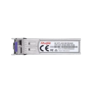 RUIJIE GE-SFP-LX20-SM1550-BIDI Módulo transceptor GE-SFP-LX20-SM1550-BIDI 1000BASE-LX SFP 1550nm-TX/1310nm-RX 20-km DDM Simplex LC SMF