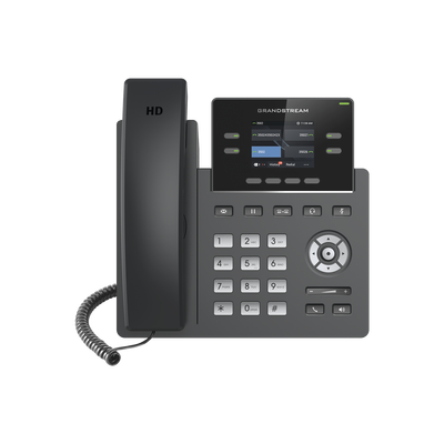 GRANDSTREAM GRP-2612 Teléfono IP Grado Operador, 4 líneas SIP con 2 cuentas, pantalla a color 2.4", codec Opus, IPV4/IPV6 con gestión en la nube GDMS