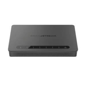 GRANDSTREAM GWN7001 Router Gigabit VPN / Balanceador de cargas / 30,000 sesiones NAT / 6 puertos 10/100/1000 Mbps (WAN/LAN) / Compatible con GWN Cloud.