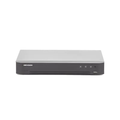HIKVISION IDS-7204HQHI-M1/S (ACUSENSE / Evita Falsas Alarmas) DVR 4 Megapixel / 4 Canales TURBOHD + 2 Canales IP / 1 Bahía de Disco Duro / 1 Canal de Audio