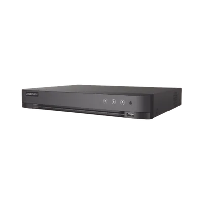 HIKVISION IDS-7204HQHI-M1/XT DVR 4 Canales TurboHD + 2 Canales IP / 5 Megapixel Lite - 3K Lite / Acusense (Evista falsas alarmas) / Audio por Coaxitron / 1 Bahía de Disco Duro / Salida de Video en Full HD