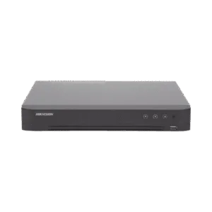 HIKVISION IDS-7208HQHI-M1/S(C) (ACUSENSE / Evita Falsas Alarmas) DVR 4 Megapixel / 8 Canales TURBOHD + 4 Canales IP / 1 Bahía de Disco Duro / Audio por Coaxitron / Salida de Vídeo en Full HD