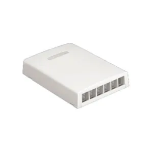 PANDUIT NK6BXIW-AY Caja de montaje en superficie para 6 módulos - Blanco Mate