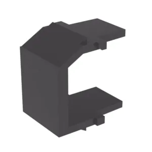 PANDUIT NKBMBL-X Módulo de tapa ciega (Inserto Ciego), Tipo Keystone, Color Negro