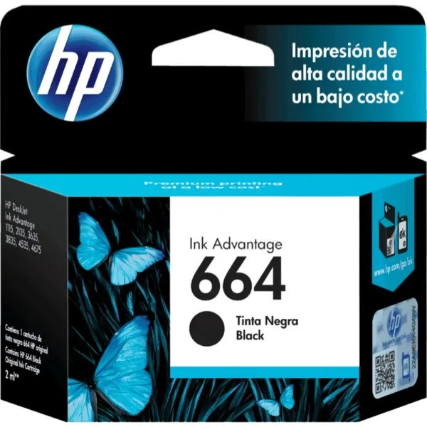 HP Cartuchos Nro 664 | Tintas Negra / Tricolor