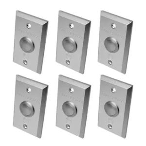 ACCESSPRO PRO800-B/BF 6 Botones de petición de salida compacto normalmente abierto y cerrado.