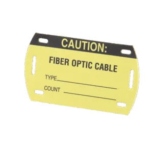 PANDUIT PST-FO Kit de 5 Etiquetas Autolaminadas para Fibra Óptica, Para Uso Interior/Exterior, Dimensiones de 90.42 x 52.32 mm, Color Negro con Amarillo