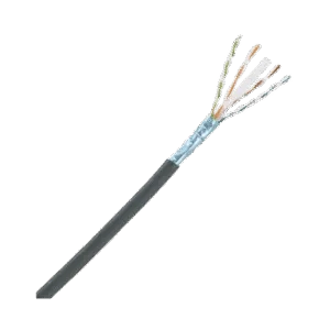 PANDUIT PUO6X04BL-CEG Bobina de Cable Planta Externa con Gel, de 4 pares, Cat6A, UTP, Color Negro, 305m