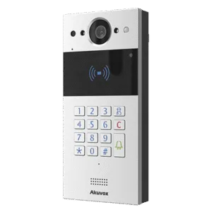 AKUVOX R20KV2 Videoportero IP Multiapartamento / SIP / Administración en la Nube / Acceso por Tarjeta, PIN y NFC / Compatible con App SmartPlus