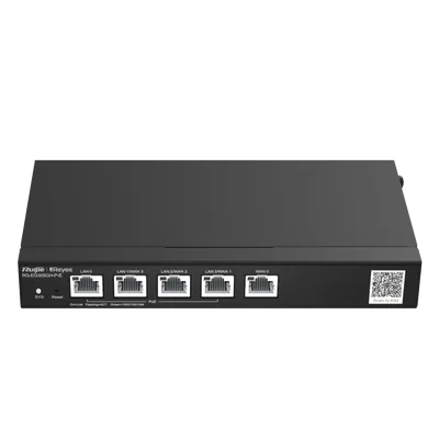 RUIJIE RG-EG305GH-P-E Reyee Router de Oficina PoE de 5 Puertos de Alto Rendimiento, Gestionable en la Nube, 1.5 Gbps, Hasta 300 Clientes, 4 Salidas PoE, 64 Túneles VPN