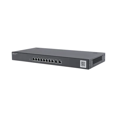 RUIJIE RG-EG310GH-E Router de Oficina Gestionado en la Nube de Alto Rendimiento Reyee de 10 Puertos, 1.5 Gbps, 300 Usuarios, 64 Túneles VPN