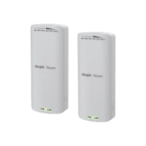 RUIJIE RG-EST100-E Kit completo Punto a Punto para distancias de hasta 500m, 2.4GHz, Ideal para Ascensor, Campus y Edificios, hasta 300Mbps