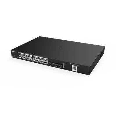 RUIJIE RG-NBS3100-24GT4SFP-P RG-NBS3100-24GT4SFP-P, Switch PoE Gestionable en la Nube de Capa 2 Gigabit de 28 Puertos, 24 Puertos Gigabit PoE+, 4 SFP, 370W