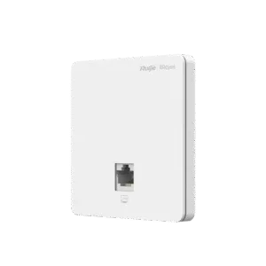 RUIJIE RG-RAP1200(F) Punto de Acceso para pared, 802.11ac Wave 2, MIMO 2X2, 1.2 Gbps, puerto adicional frontal 10/100 ideal para habitaciones