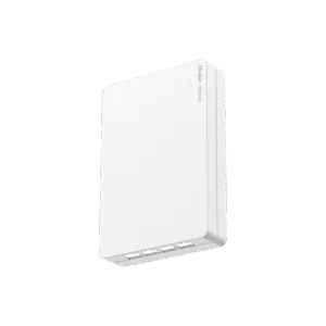 RUIJIE RG-RAP1260 Punto de acceso Wi-Fi 6 de pared para interior 360°, doble banda, 2976 Mbps, 4 puertos GE downlink + 1 puerto GE uplink, hasta 512 usuarios, portal cautivo standalone, compatible con reyee mesh