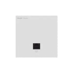 RUIJIE RG-RAP1261 Punto de acceso Wi-Fi 6 de pared para interior 360°, doble banda, 2976 Mbps, 2 puertos GE, hasta 512 usuarios, portal cautivo standalone, compatible con reyee mesh, diseño ultra delgado 86mm