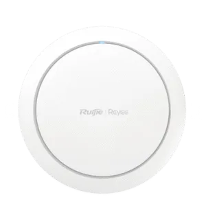 RUIJIE RG-RAP2266 Punto de acceso Wi-Fi 6 de techo para interior 360°, doble banda, 2976 Mbps, hasta 512 usuarios, 1 puerto GE, diseño redondo, portal cautivo standalone, soporta Mesh