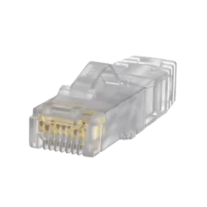 PANDUIT SP6X88-C Plug RJ45 Cat6A, Para Cable UTP de Calibre 23-24 AWG, Chapado en Oro de 50 micras.