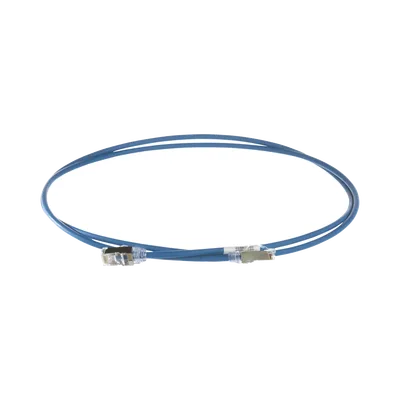 PANDUIT STP28X1.5MBU Patch Cord Cat6A, Diametro Reducido 28 AWG, Blindado S/FTP, CM/LS0H, 1.5m, Color Azul