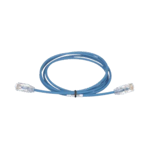 PANDUIT UTP28SP7BU Cable de Parcheo TX6, UTP Cat6, Diámetro Reducido (28AWG), Color Azul, 7ft