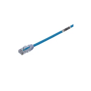 PANDUIT UTP28X1.5MBU Cable de Parcheo UTP Cat6A, CM/LSZH, Diámetro Reducido (28AWG), Color Azul, 1.5 metros