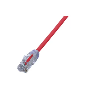 PANDUIT UTP28X1MRD Cable de Parcheo UTP Cat6A, CM/LSZH, Diámetro Reducido (28AWG), Color rojo, 1 metros