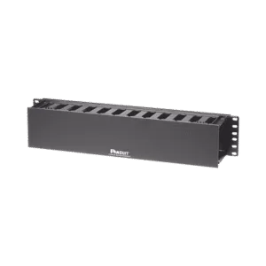 PANDUIT WMPF1E Organizador de Cables Horizontal PatchLink, Sencillo (Solo Frontal), Para Rack de 19in, 2UR